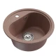 Мойкa MIXLINE ML-GM10 круглая  терракотовая (307) 440мм (глуб. чаши 180) NEW (551808)