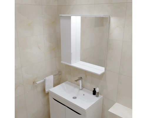 Шкаф навесной MIXLINE "Лайн-70" левый с подсветкой (700*700*146) (553015)