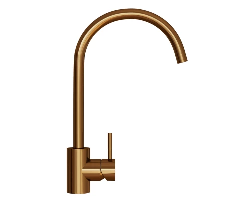 Смеситель для кухни 35k MIXLINE MLSS-0303BR трубчатый излив, БРОНЗА (553819)