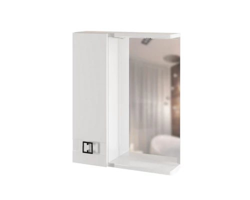 Шкаф навесной MIXLINE "КВАДРО-55" левый с подсветкой (500*700*150) (551700)