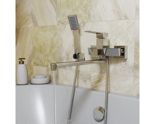 Смеситель для ванны и раковины 35k MIXLINE ML20-02 "Quadro" (550736)