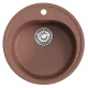 Мойкa MIXLINE ML-GM11 круглая  терракотовая (307) 500мм (глуб. чаши 180) NEW (551820)