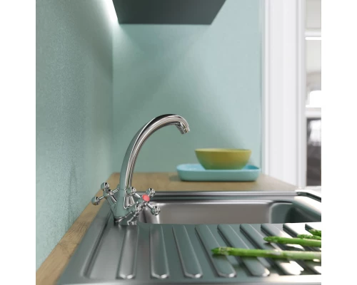 Смеситель для кухни MIXLINE ML07-031 низкий излив (522132)