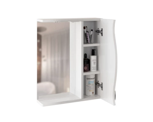 Шкаф навесной MIXLINE "ЛИМА-55" правый  с подсветкой (550*700*151) (551706)