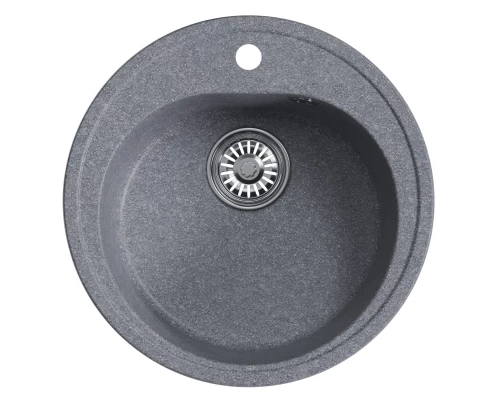 Мойкa MIXLINE ML-GM11 круглая  графит (342) 500мм (глуб. чаши 180) NEW (551827)