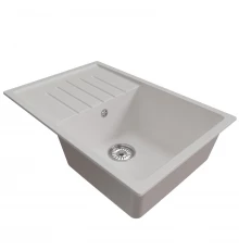 Мойка MIXLINE ML-GM19 с крылом  ультра-белая (341) 750*500*200мм NEW (551987)