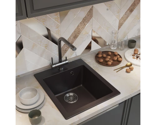 Мойка MIXLINE ML-GM14 шоколад, 420*500*190мм NEW (551911)