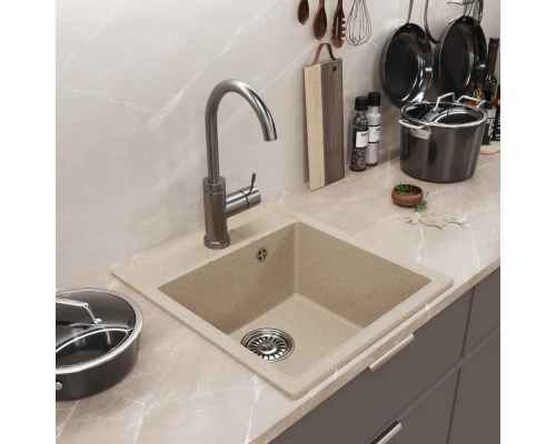 Мойка MIXLINE ML-GM28 бежевая (328)  450*500*190мм NEW (552180)