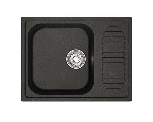 Мойка MIXLINE ML-GM18 с крылом  черная (308) 640*490*190мм NEW (551970)