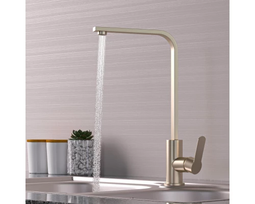 Смеситель для кухни 35k MIXLINE MLSS-0324 плоский излив (542375)