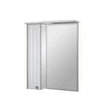 Зеркальный шкаф MIXLINE "ВЕРСАЛЬ-55" белое дерево левый с подсветкой (ПВХ) (554990)