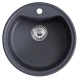 Мойкa MIXLINE ML-GM09 круглая  антрацит (343) 510 мм (глуб. чаши 190) NEW (551804)