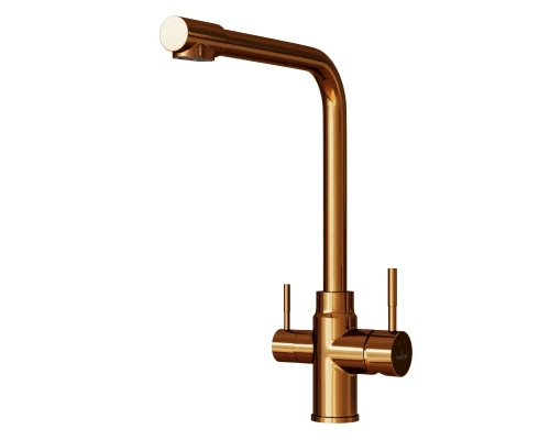 Смеситель для кухни 35k MIXLINE MLSS-0320BR подкл.к фильтру, БРОНЗА (553822)