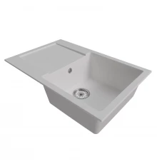 Мойка MIXLINE ML-GM31 с крылом  ультра-белая (341) 770*500*190мм NEW (552194)