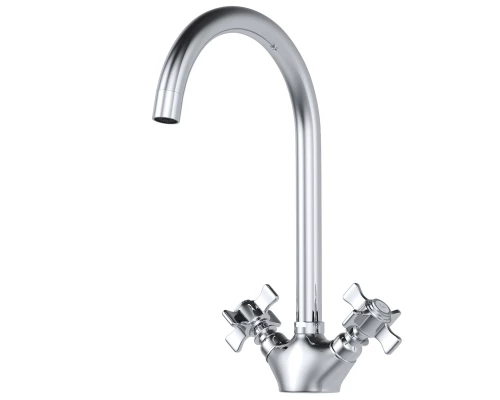 Смеситель для кухни 1/2 кер. MIXLINE ML30-032 "Classic" высокий излив (550780)