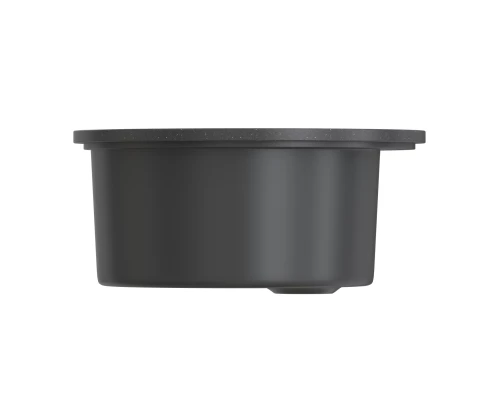 Мойкa MIXLINE ML-GMS01 СТАНДАРТ круглая, черный, 475мм (глуб. чаши 194) (551087)