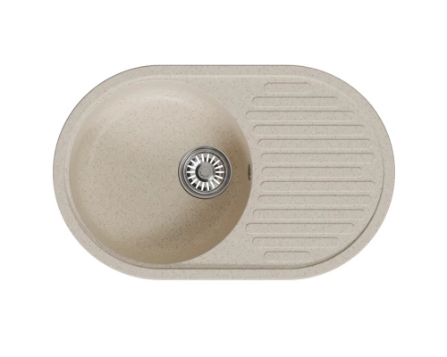 Мойка MIXLINE ML-GM16 овальная с крылом  бежевая (328) 730*460*180мм NEW (551929)