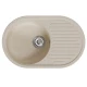 Мойка MIXLINE ML-GM16 овальная с крылом  бежевая (328) 730*460*180мм NEW (551929)