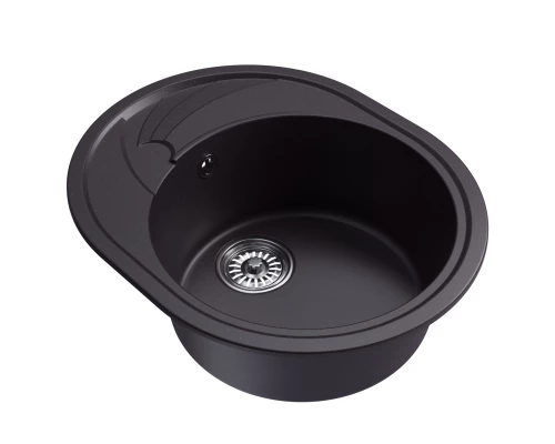 Мойка MIXLINE ML-GM17 овальная с крылом, шоколад, 580*470*180мм NEW (551947)