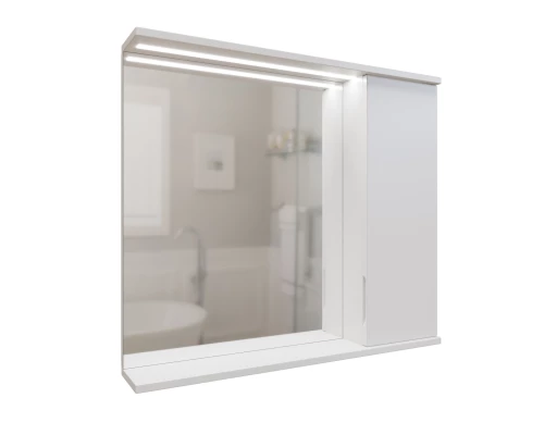 Шкаф навесной MIXLINE "Лайн-80" правый с подсветкой (800*700*146) (553018)