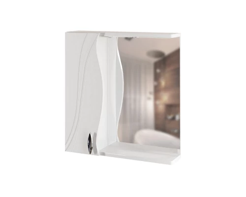 Шкаф навесной MIXLINE "ЛИМА-65" левый с подсветкой (650*700*151) (551707)