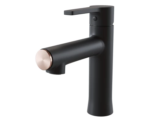 Смеситель для раковины 35k MIXLINE ML23-04 "Round Black" (550747)