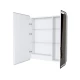 Зеркало шкаф MIXLINE 700*800 (ШВ) 2 створки, левый, сенсорный выкл, светодиодная подсветка ВИКТОРИЯ (547259)