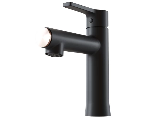 Смеситель для раковины 35k MIXLINE ML23-04 "Round Black" (550747)