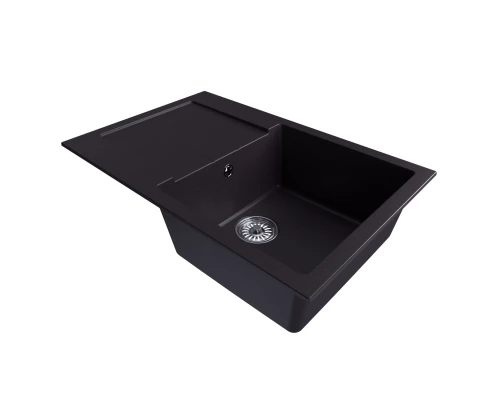 Мойка MIXLINE ML-GM31 с крылом, шоколад, 770*500*190мм NEW (552198)