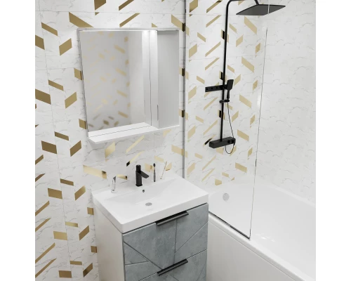 Шкаф навесной MIXLINE "Лайн-60" правый с подсветкой (600*700*146) (553011)