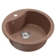 Мойкa MIXLINE ML-GM09 круглая  терракотовая (307) 510 мм (глуб. чаши 190) NEW (551794)