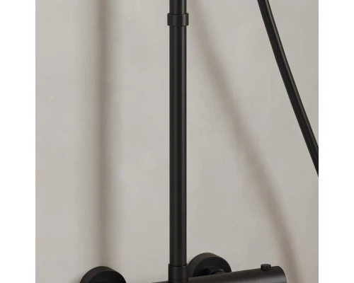 Удлинитель штанги для душевой системы Milardo Ideal Spa круглый, черный матовый (ILS30BRM38)