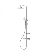 Смеситель термостатический для душа со стойкой и тропической лейкой Milardo Ideal Spa (ILSSBTHM89)