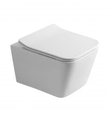 Унитаз OLIVE'S подвесной, белый, сиденье дюропласт PORTO (PR30116DP)