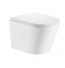 Унитаз OLIVE'S подвесной, белый, сиденье дюропласт TORRES (TR30116DP)
