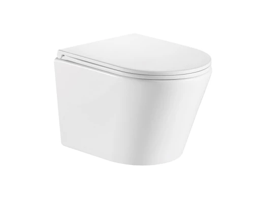 Унитаз OLIVE'S подвесной, белый, сиденье дюропласт TORRES (TR30116DP)
