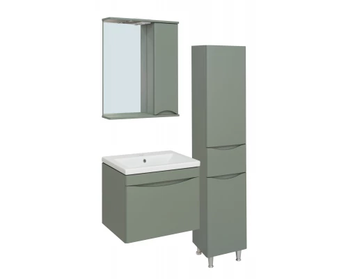 Зеркальный шкаф Runo правый цемент Афина 60 (00-00001207)