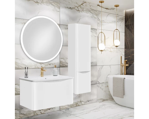 Тумба Runo Тоскана 80 белая под умывальник Никсон 80 (00-00001415)