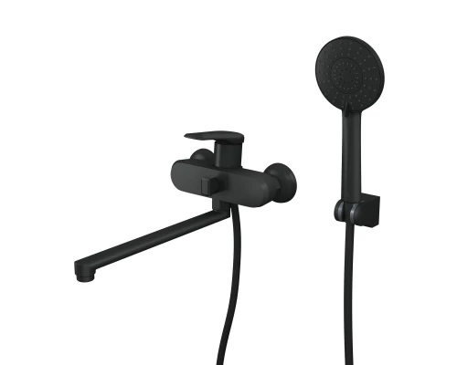 Смеситель для ванны с длинным поворотным изливом RUSH Nevis (NE1735-51Black)