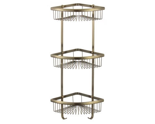 Полка бронзовая угловая тройная Savol (S-C5854-3)