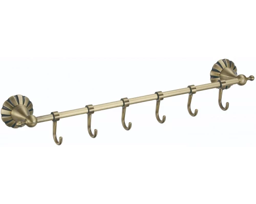 Планка с крючками (6 крючков) Savol S-08976C