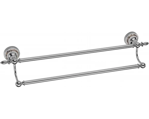 Держатель для полотенец прямой (2-ой) 60 см Savol 68а (S-06848A)