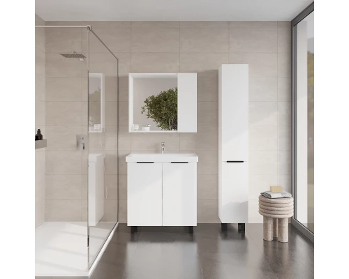 Зеркальный шкаф VIANT "Берлин" 80 правый/левый без света белый 136х800х700 (VBER80BEL-ZSH)