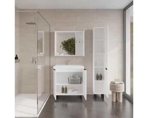 Зеркальный шкаф VIANT "Берлин" 80 правый/левый без света белый 136х800х700 (VBER80BEL-ZSH)