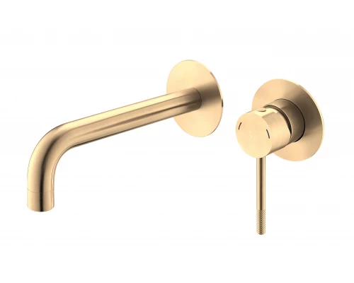 Смеситель VODA "Vessel Gold" скрытого монтажа для умывальника, золотой (VSL28G)