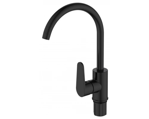 Смеситель VODA "Waterfall" для кухни, R-излив, черный (WF519RB)