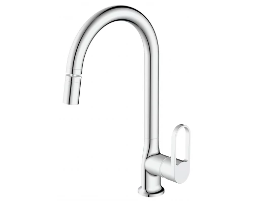 Смеситель VODA "Harbor" для кухни с аэратором на шарнире, R-излив (HR519AR)