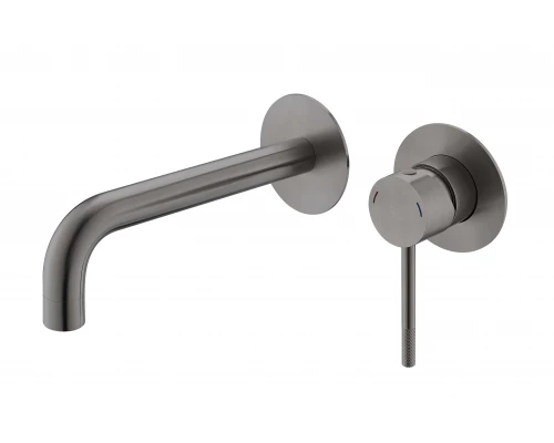 Смеситель VODA "Vessel Gun Metal" скрытого монтажа для умывальника, темно-серый (VSL28GM)