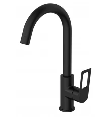 Смеситель VODA "Surf Black" для кухни, R-излив (SF519B)