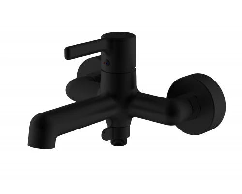 Смеситель для ванны VODA "Column Black" без аксессуаров (CLM54B)